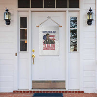 Happy 4th of July To All You Sumbitches Patriotic Graphic Garden Flag Funny Fighter Pilot Retro Action Movie Humor Inspo