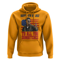 Happy 4th of July To All You Sumbitches Patriotic Graphic Hoodie Funny Fighter Pilot Retro Action Movie Humor Inspo