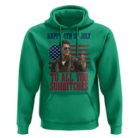 Happy 4th of July To All You Sumbitches Patriotic Graphic Hoodie Funny Fighter Pilot Retro Action Movie Humor Inspo