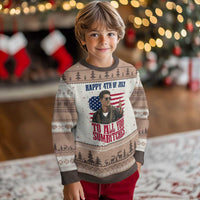 Happy 4th of July To All You Sumbitches Patriotic Graphic Ugly Christmas Sweater Funny Fighter Pilot Retro Action Movie Humor Inspo