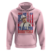 Happy 4th of July To All You Sumbitches Funny Sheriff Patriotic Graphic Hoodie Retro Movie Quote Inspo Country Humor