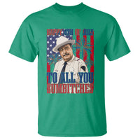 Happy 4th of July To All You Sumbitches Funny Sheriff Patriotic Graphic T Shirt Retro Movie Quote Inspo Country Humor