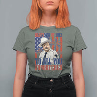 Happy 4th of July To All You Sumbitches Funny Sheriff Patriotic Graphic T Shirt For Women Retro Movie Quote Inspo Country Humor