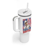 Happy 4th of July To All You Sumbitches Funny Sheriff Patriotic Graphic Tumbler With Handle Retro Movie Quote Inspo Country Humor