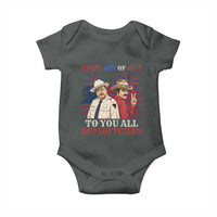 Happy 4th of July To All You Sumbitches Country Humor Baby Onesie Vintage Southern Cowboy Patriotic Graphic
