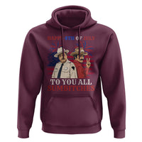 Happy 4th of July To All You Sumbitches Country Humor Hoodie Vintage Southern Cowboy Patriotic Graphic