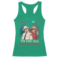 Happy 4th of July To All You Sumbitches Country Humor Racerback Tank Top Vintage Southern Cowboy Patriotic Graphic