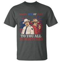 Happy 4th of July To All You Sumbitches Country Humor T Shirt Vintage Southern Cowboy Patriotic Graphic