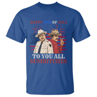 Happy 4th of July To All You Sumbitches Country Humor T Shirt Vintage Southern Cowboy Patriotic Graphic