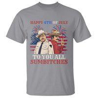 Happy 4th of July To All You Sumbitches Country Humor T Shirt Vintage Southern Cowboy Patriotic Graphic