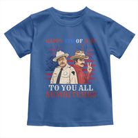 Happy 4th of July To All You Sumbitches Country Humor Toddler T Shirt Vintage Southern Cowboy Patriotic Graphic
