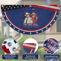 Happy 4th of July To All You Sumbitches Country Humor Patriotic Fan Flag Vintage Southern Cowboy Graphic