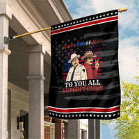 Happy 4th of July To All You Sumbitches Country Humor Patriotic Garden Flag Vintage Southern Cowboy Graphic