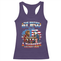 The British Blew A Thirteen Colony Lead 0-13 Lion vs Eagle Racerback Tank Top Chess Match Patriotic 4th of July Funny History Graphic