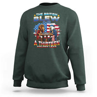 The British Blew A Thirteen Colony Lead 0-13 Lion vs Eagle Sweatshirt Chess Match Patriotic 4th of July Funny History Graphic