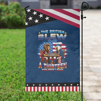 The British Blew A Thirteen Colony Lead 0-13 Lion vs Eagle Patriotic Garden Flag Chess Match 4th of July Funny History Graphic