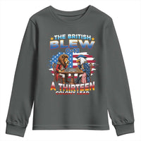 The British Blew A Thirteen Colony Lead 0-13 Lion vs Eagle Youth Sweatshirt Chess Match Patriotic 4th of July Funny History Graphic