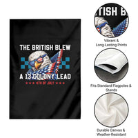 The British Blew A 13 Colony Lead Dabbing Eagle Garden Flag Funny Patriotic 4th of July History Humor Graphic