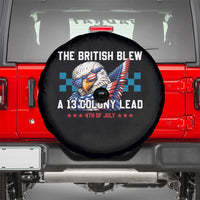 The British Blew A 13 Colony Lead Dabbing Eagle Spare Tire Cover Funny Patriotic 4th of July History Humor Graphic