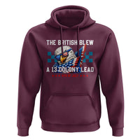 The British Blew A 13 Colony Lead Dabbing Eagle Hoodie Funny Patriotic 4th of July History Humor Graphic
