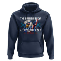 The British Blew A 13 Colony Lead Dabbing Eagle Hoodie Funny Patriotic 4th of July History Humor Graphic