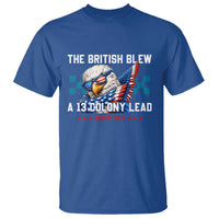 The British Blew A 13 Colony Lead Dabbing Eagle T Shirt Funny Patriotic 4th of July History Humor Graphic
