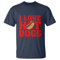 Hot Dog T Shirt I Love Hot Dogs Funny Glizzy Globber - Wonder Print Shop