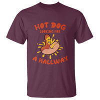 Hot Dog T Shirt Hot Dog Looking For A Hallway Funny Adult Joke Glizzy Slang - Wonder Print Shop