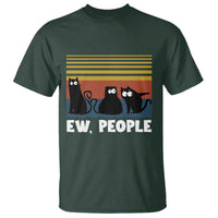 Sarcastic Cat T Shirt Ew People Hater - Wonder Print Shop