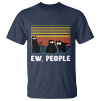 Sarcastic Cat T Shirt Ew People Hater - Wonder Print Shop
