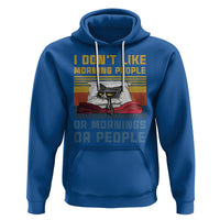 Sarcastic Cat Hoodie I Don't Like Morning People Or Mornings Or People - Wonder Print Shop