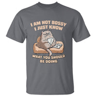 Sarcastic Cat T Shirt I Am Not Bossy I Just Know What You Should Be Doing - Wonder Print Shop