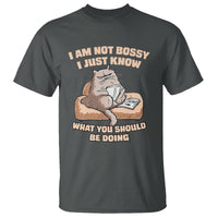 Sarcastic Cat T Shirt I Am Not Bossy I Just Know What You Should Be Doing - Wonder Print Shop