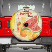 Sweet Summer Time Citrus Fruit Cocktails Poolside Beach Spare Tire Cover