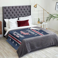 America 250th Birthday 1776 2026 Patriotic USA Map Throw Blanket Red White Blue 4th of July Independence Celebration