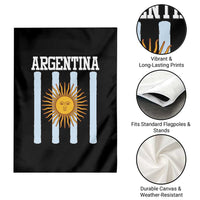 Argentina Sun of May Flag Retro Graphic Garden Flag Patriotic Argentine Heritage Pride Souvenir