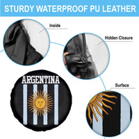 Argentina Sun of May Flag Retro Graphic Spare Tire Cover Patriotic Argentine Heritage Pride Souvenir
