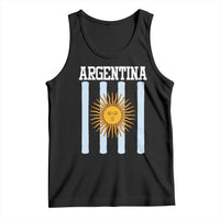 Argentina Sun of May Flag Retro Graphic Tank Top Patriotic Argentine Heritage Pride Souvenir