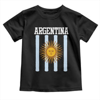 Argentina Sun of May Flag Retro Graphic Toddler T Shirt Patriotic Argentine Heritage Pride Souvenir