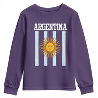 Argentina Sun of May Flag Retro Graphic Youth Sweatshirt Patriotic Argentine Heritage Pride Souvenir