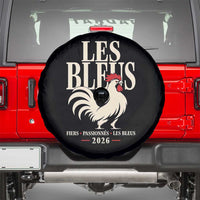 Les Bleus France Soccer Retro Rooster Graphic Spare Tire Cover Proud Passionate French Pride Vintage Football Fans Gear