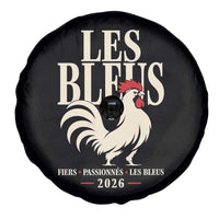 Les Bleus France Soccer Retro Rooster Graphic Spare Tire Cover Proud Passionate French Pride Vintage Football Fans Gear