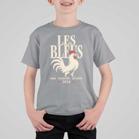 Les Bleus France Soccer Retro Rooster Graphic T Shirt For Kid Proud Passionate French Pride Vintage Football Fans Gear