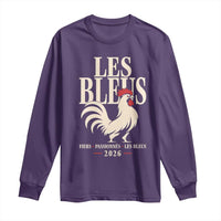Les Bleus France Soccer Retro Rooster Graphic Long Sleeve Shirt Proud Passionate French Pride Vintage Football Fans Gear