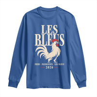 Les Bleus France Soccer Retro Rooster Graphic Long Sleeve Shirt Proud Passionate French Pride Vintage Football Fans Gear