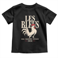 Les Bleus France Soccer Retro Rooster Graphic Toddler T Shirt Proud Passionate French Pride Vintage Football Fans Gear
