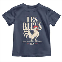 Les Bleus France Soccer Retro Rooster Graphic Toddler T Shirt Proud Passionate French Pride Vintage Football Fans Gear