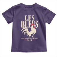 Les Bleus France Soccer Retro Rooster Graphic Toddler T Shirt Proud Passionate French Pride Vintage Football Fans Gear