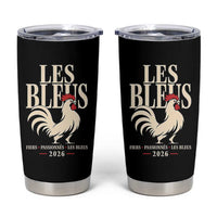Les Bleus France Soccer Retro Rooster Graphic Tumbler Cup Proud Passionate French Pride Vintage Football Fans Gear