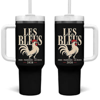 Les Bleus France Soccer Retro Rooster Graphic Tumbler With Handle Proud Passionate French Pride Vintage Football Fans Gear